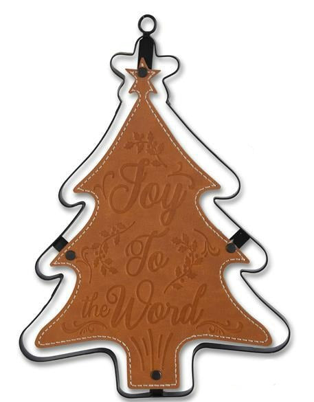 Metal and Leather Cutout Ornament