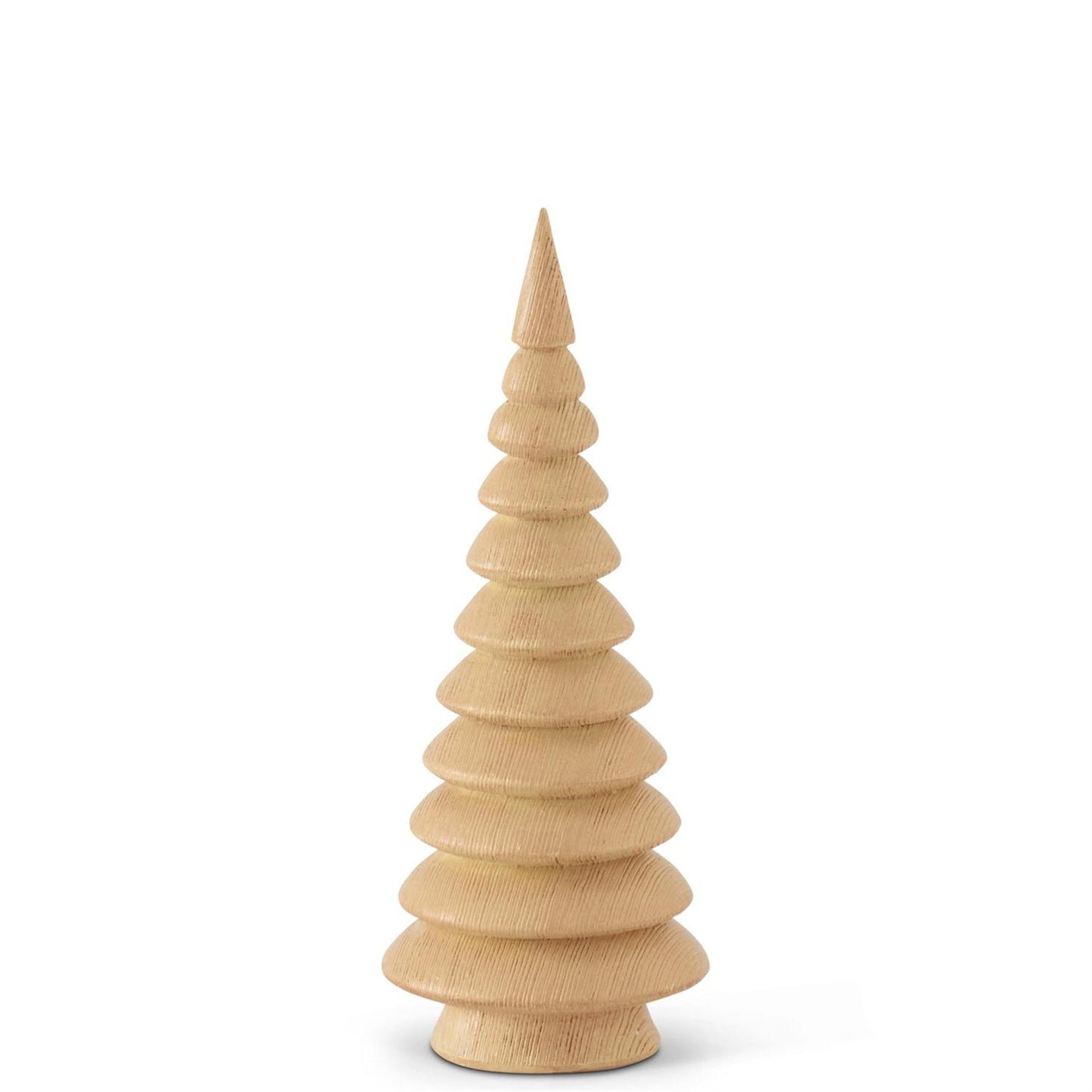 Cream Resin Woodgrain Trees