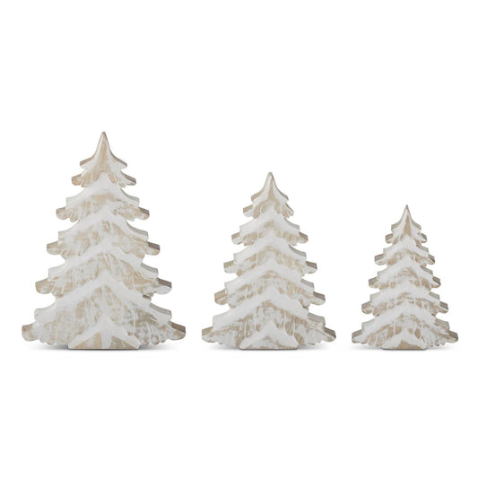 Whitewashed Mango Wood Christmas Tree