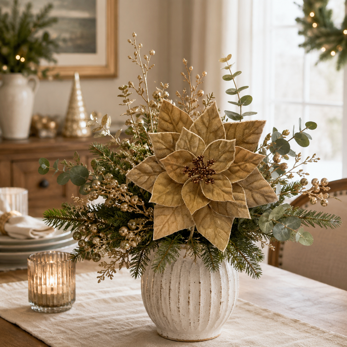 Taupe Poinsettia