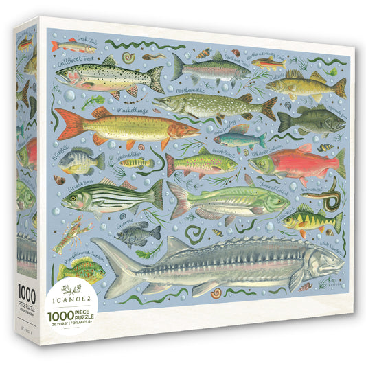 Freshwater Fish - 1,000 Piece Jigsaw Puzzle