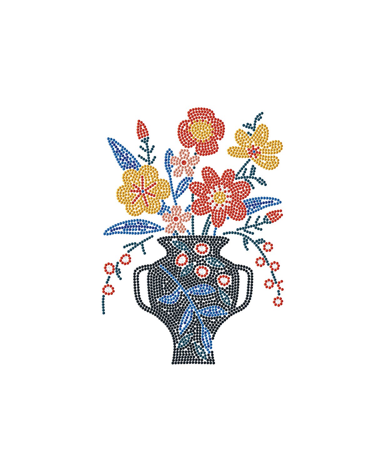 Blue Vase Diamond Art