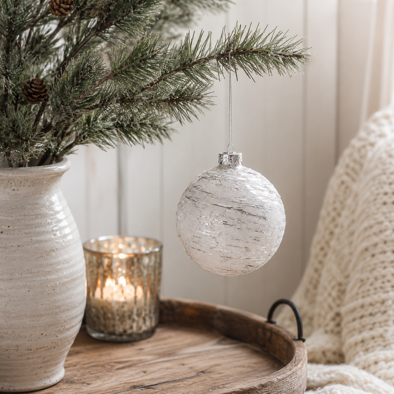 Birch Tree Ball Ornament