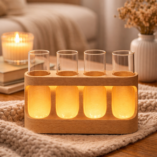 LED 4-Tube Wood Propagation Stand
