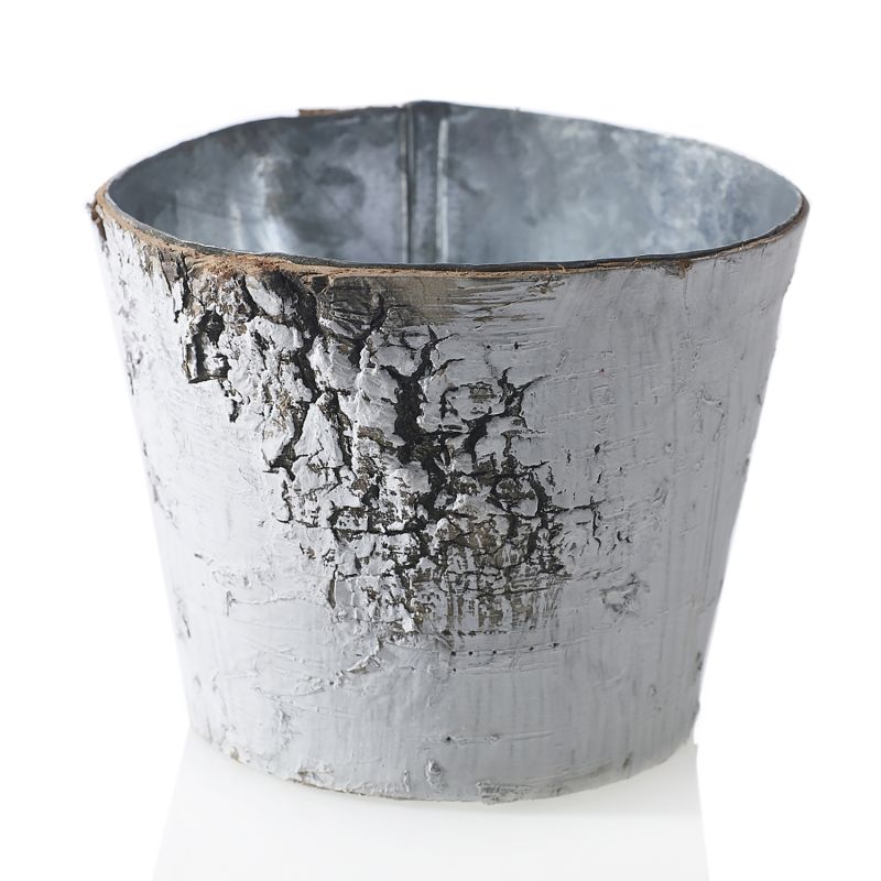 Birch Pot with Zinc