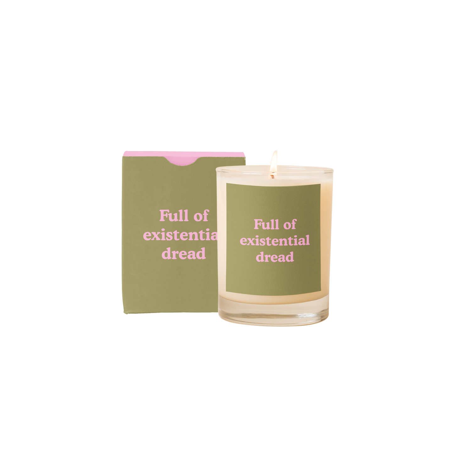 Existential Dread Rocks Candle