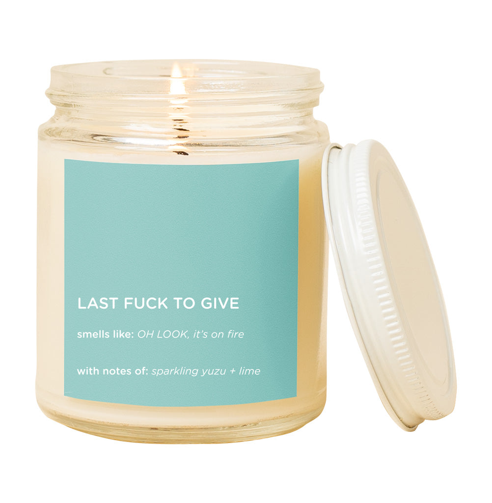 Candle Jar w/Lid - Last Fuck To Give