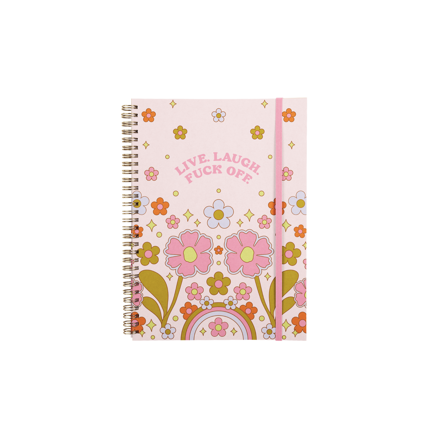 Daisy Lane Notebook – “Live Laugh F*ck Off” Floral Journal