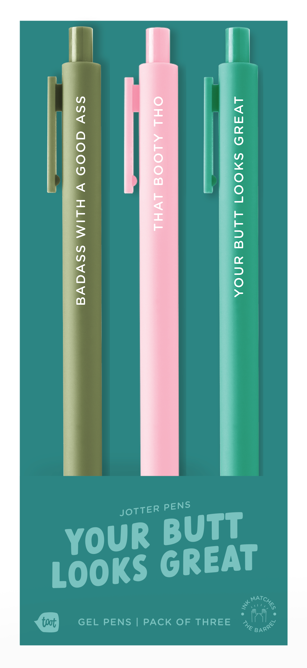 Jotter 3 Pack of Pens - Your Butt Looks Great