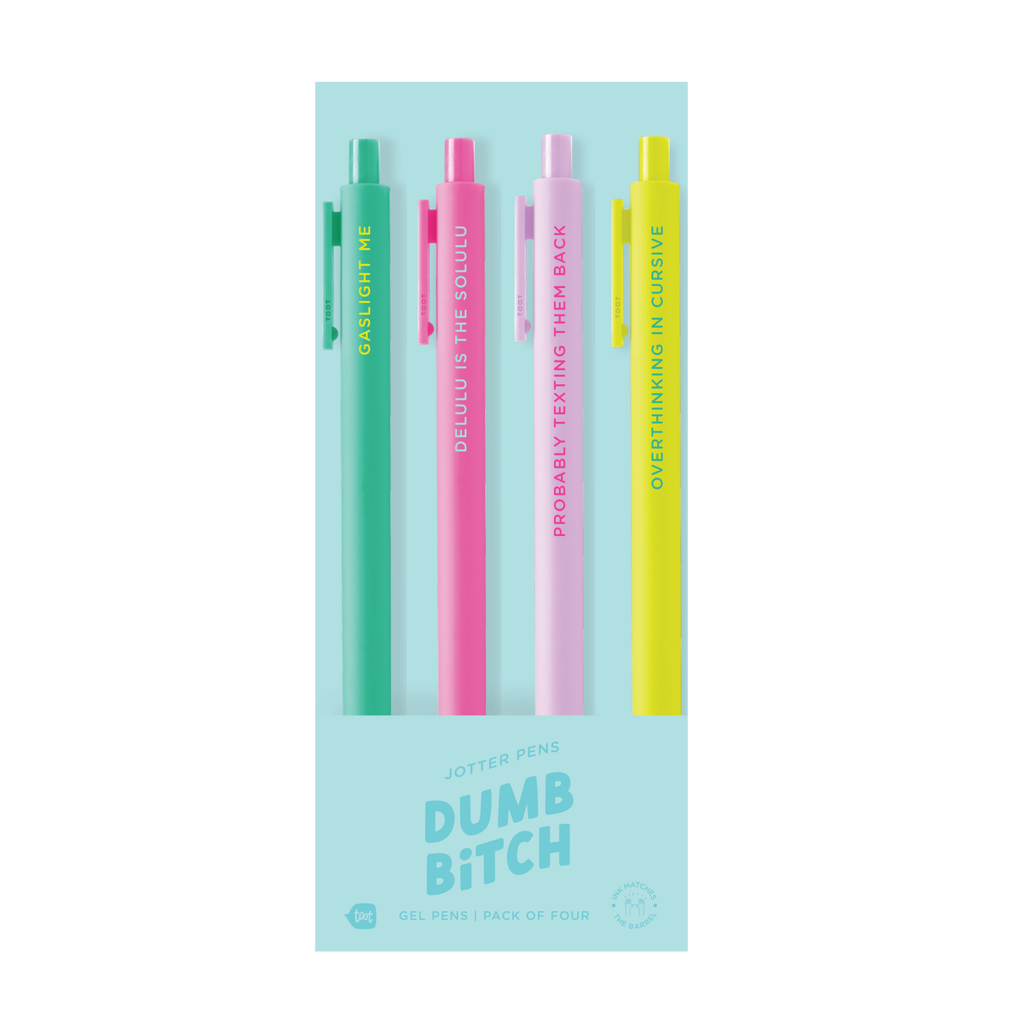 Dumb Bitch Jotter 4 Pack of Pens