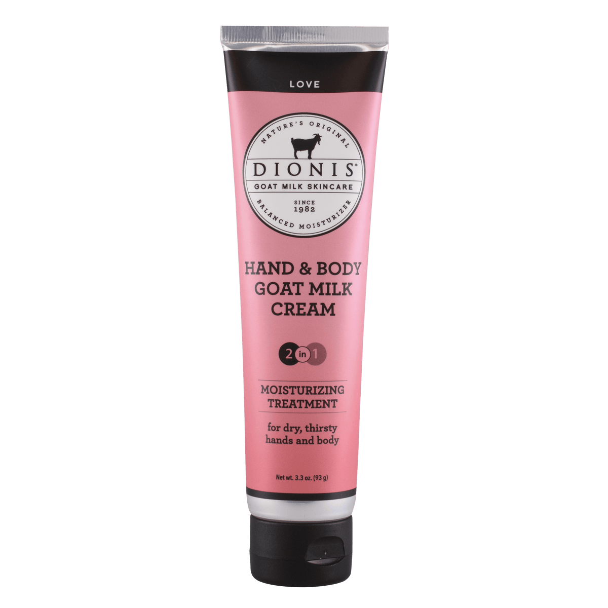 Dionis Love Hand & Body Goat Milk Cream, 3.3 oz