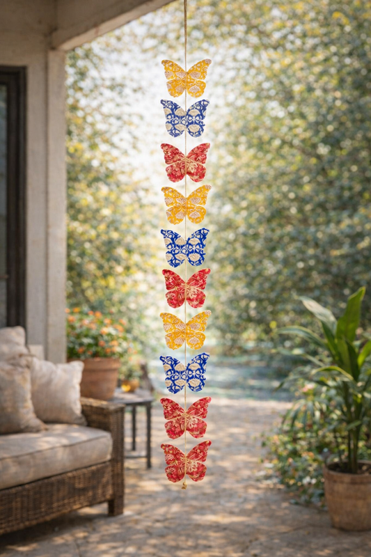 Hand Made Paper Butterfly Garland