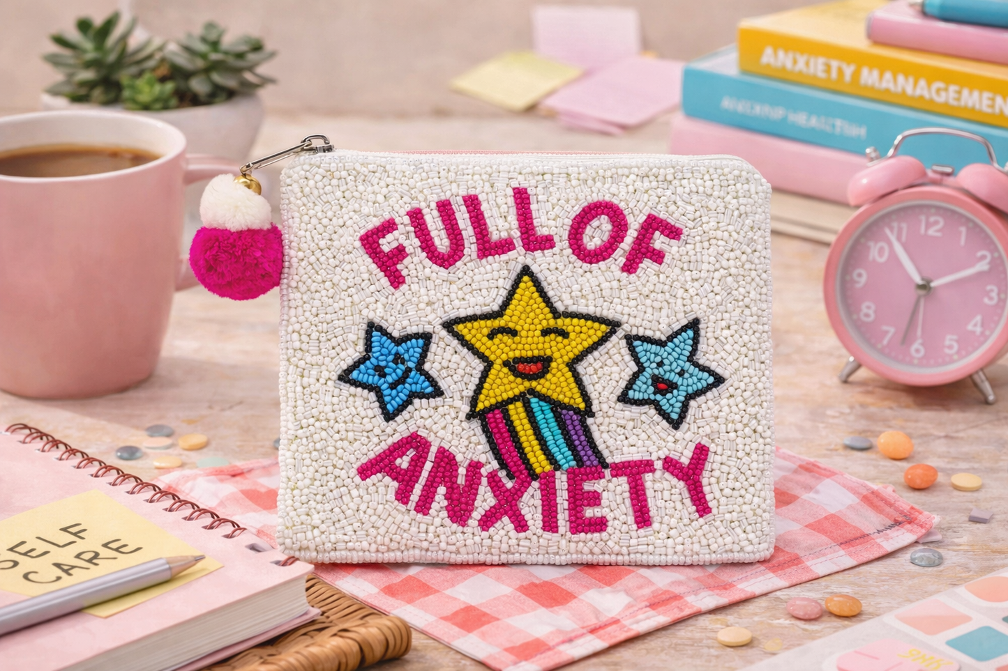 Full Of Anxiety Coin Pouch