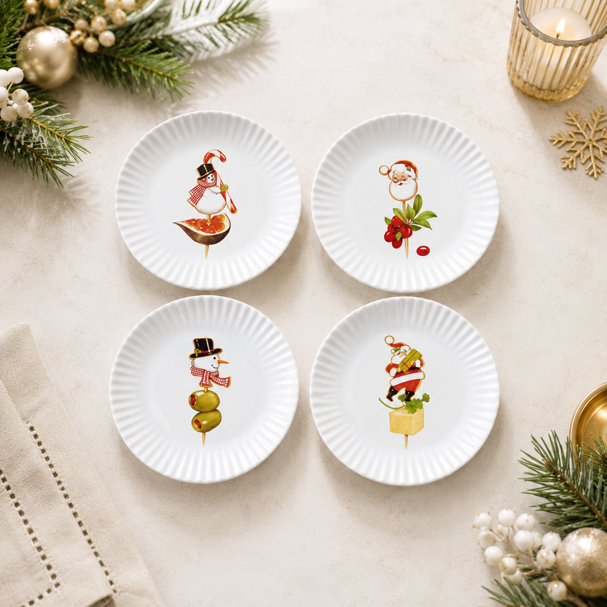 Holiday Appetizer "Paper" Plate