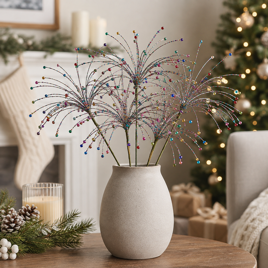 Wire Spray w/ Colorful Jewels
