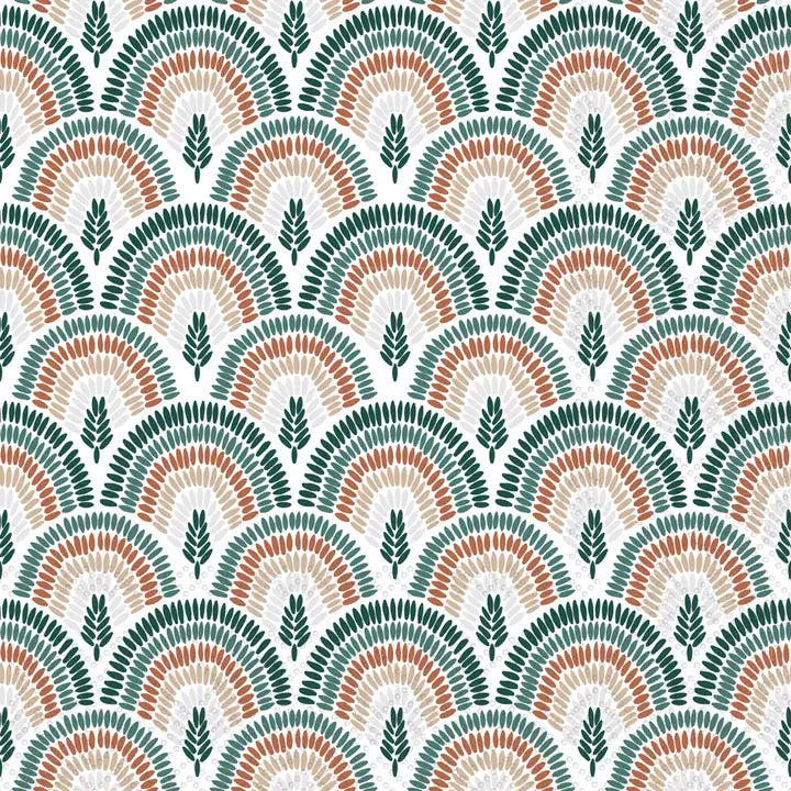 Paper Cocktail Napkin Pack of 20 Rainbow Forest Fall