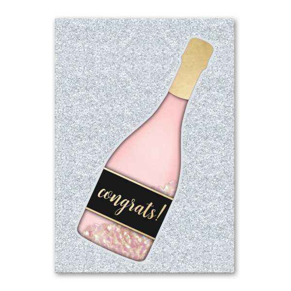 Congratulations Champagne Greeting Card