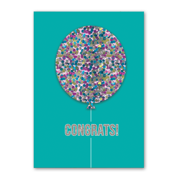 Congratulations Balloon Greeting Card
