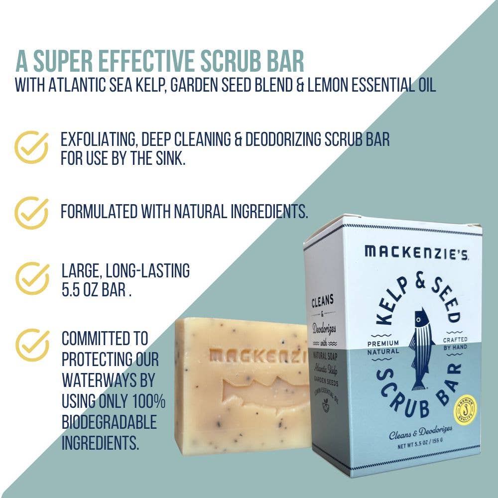 Kelp & Seed Scrub Bar- 5.5 oz