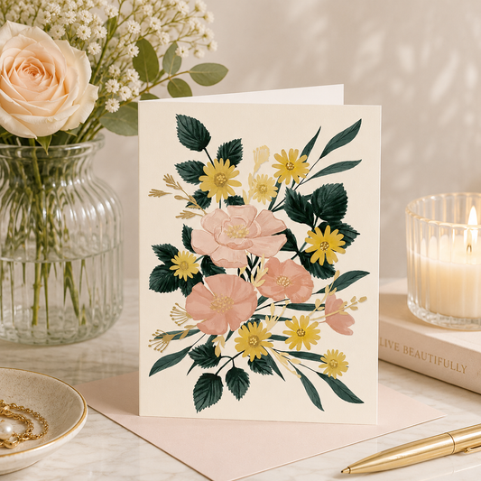 Greeting Card Blank Bouquet