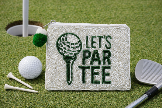 Lets Par Tee Beaded Pouch