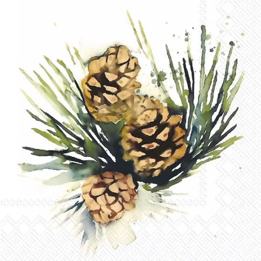 Paper Cocktail Napkin 20 Ct White Spruce Mangiacotti Fall