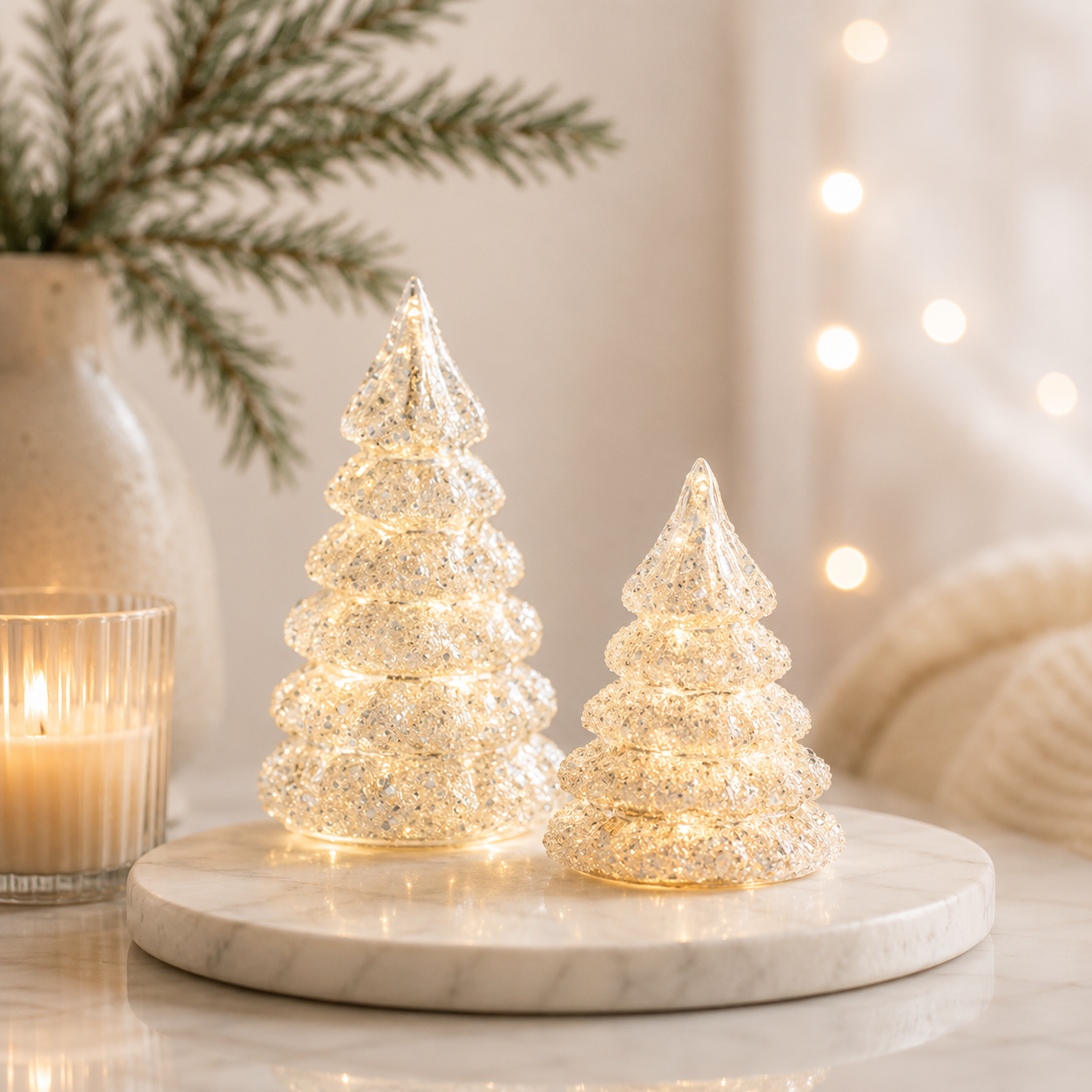 Glittered Layered Tree