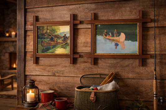 Framed Prints - Canoe Reflections