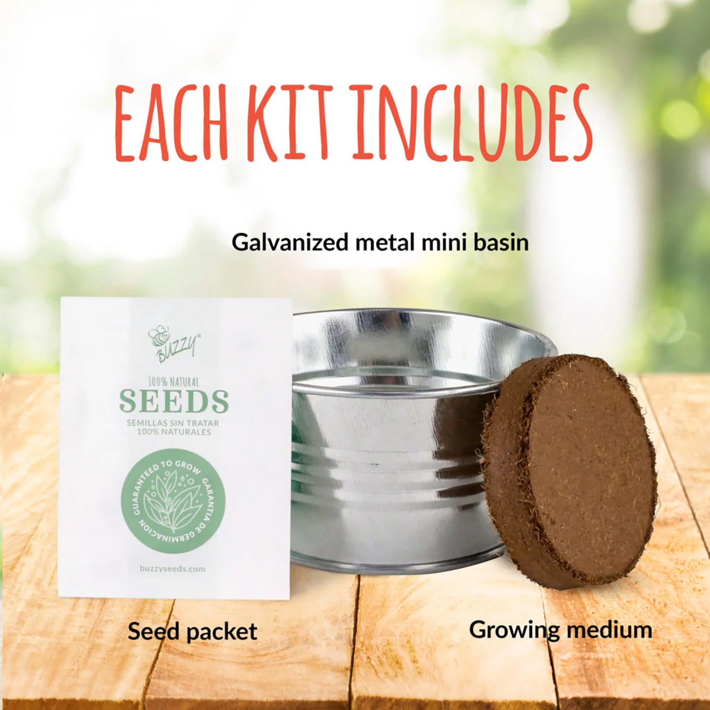 Kids Mini Galvanized Basin Grow Kit