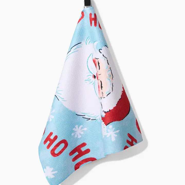 Merry Santa Claus Tea Towel