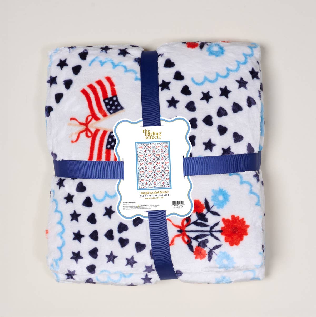 Snuggle Up Plush Blanket–All-American Darling