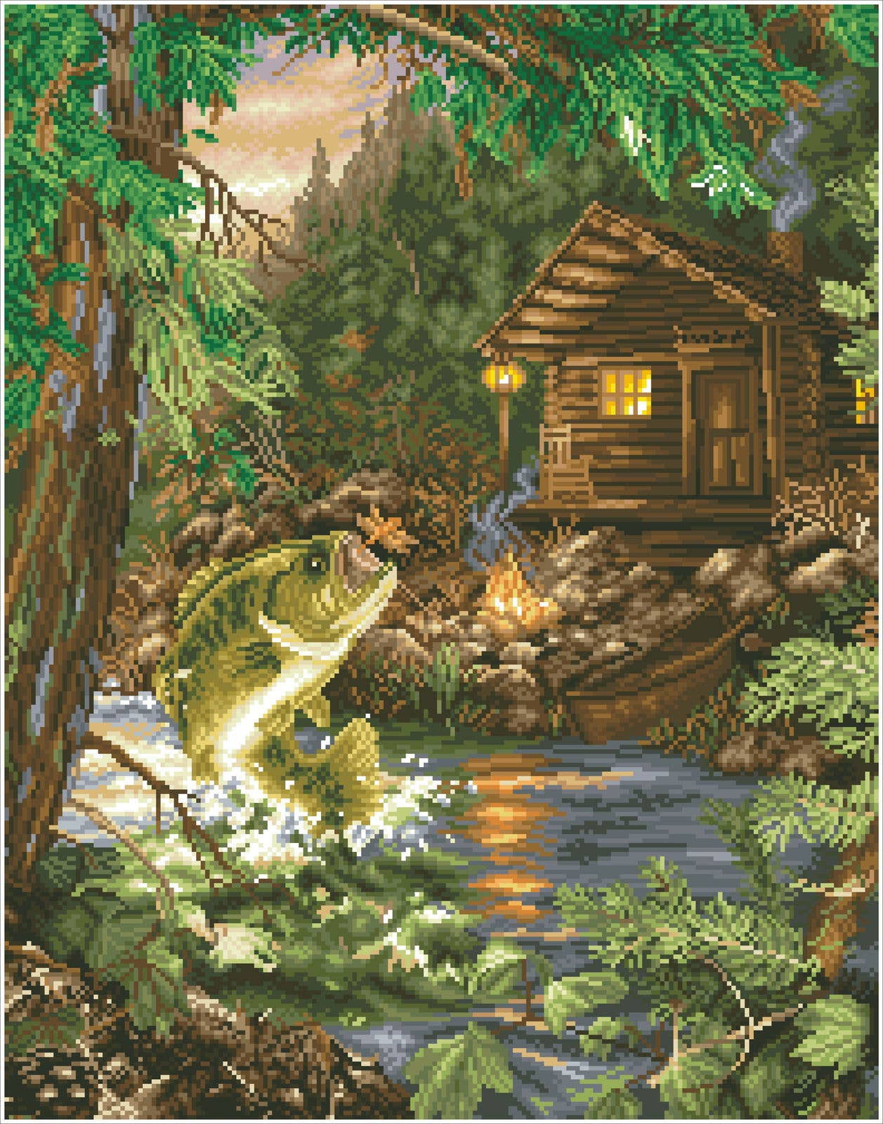 Gone Fishing Diamond Art