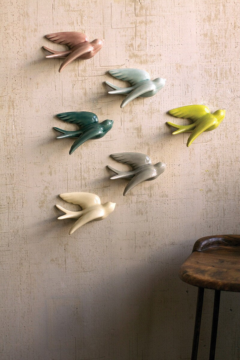 Hanging Ceramic Swallow