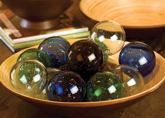 Recycled Glass Ball in Green