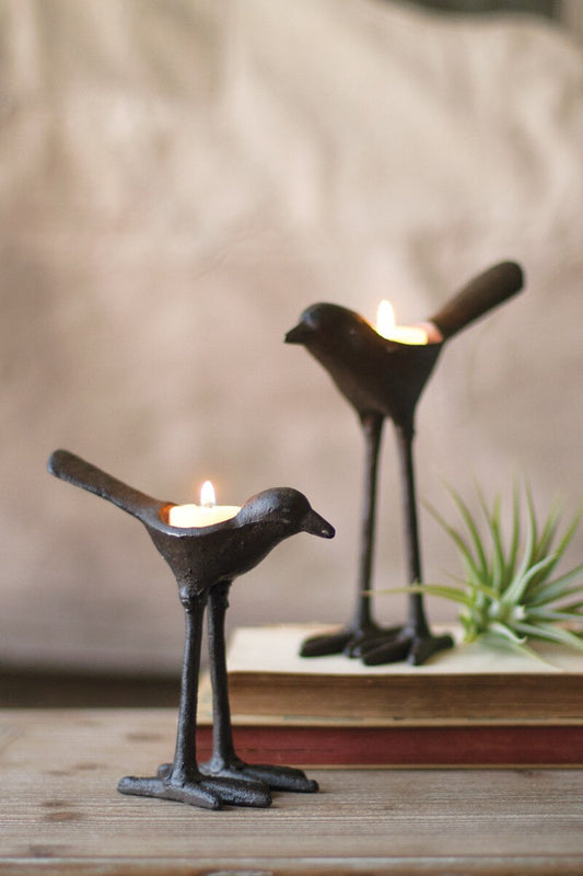 Cast Iron Bird Tea Light Holder