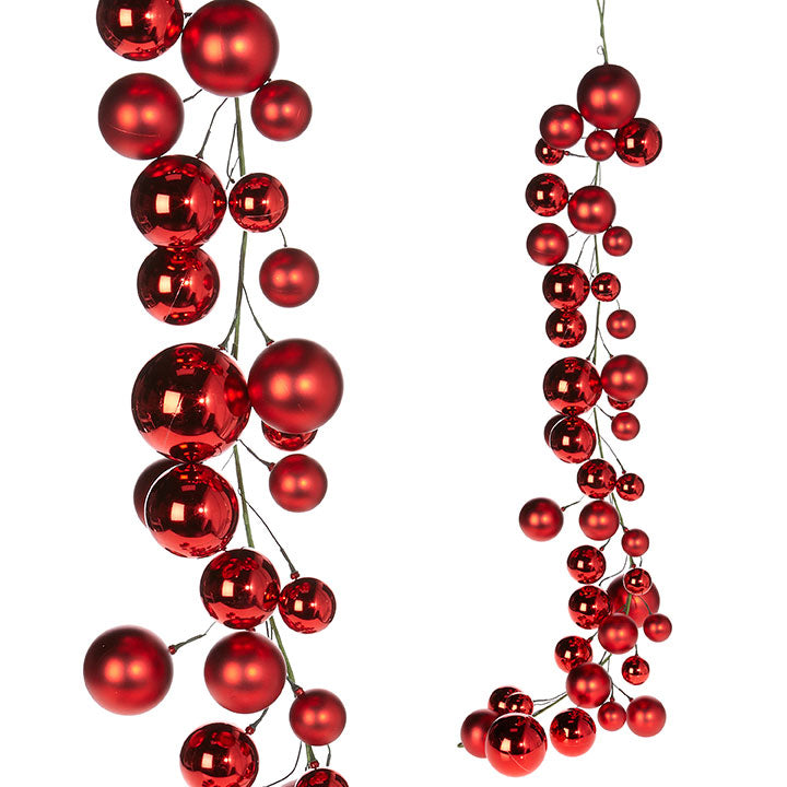 Red Ball Holiday Garland