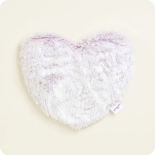 Marshmallow Lavender Warmies Heart Heat Pad