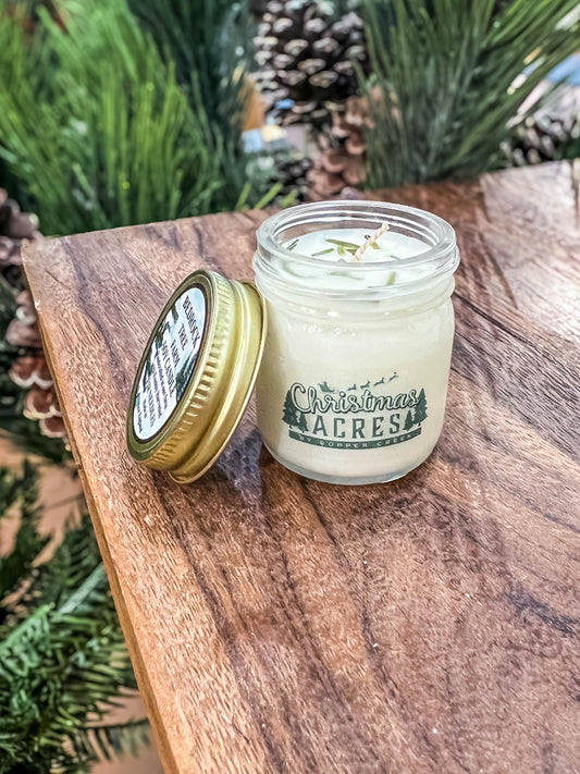 All Natural Fir Needle Candle in Mason Jar