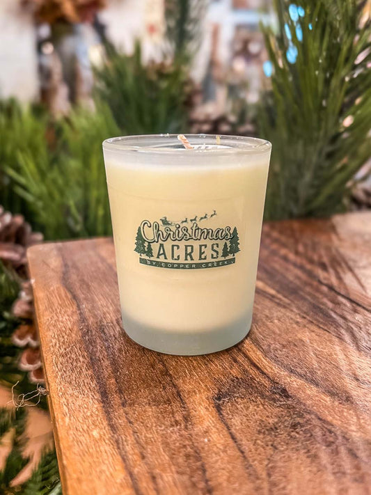 All Natural Fir Needle Candle in Frosted Votive