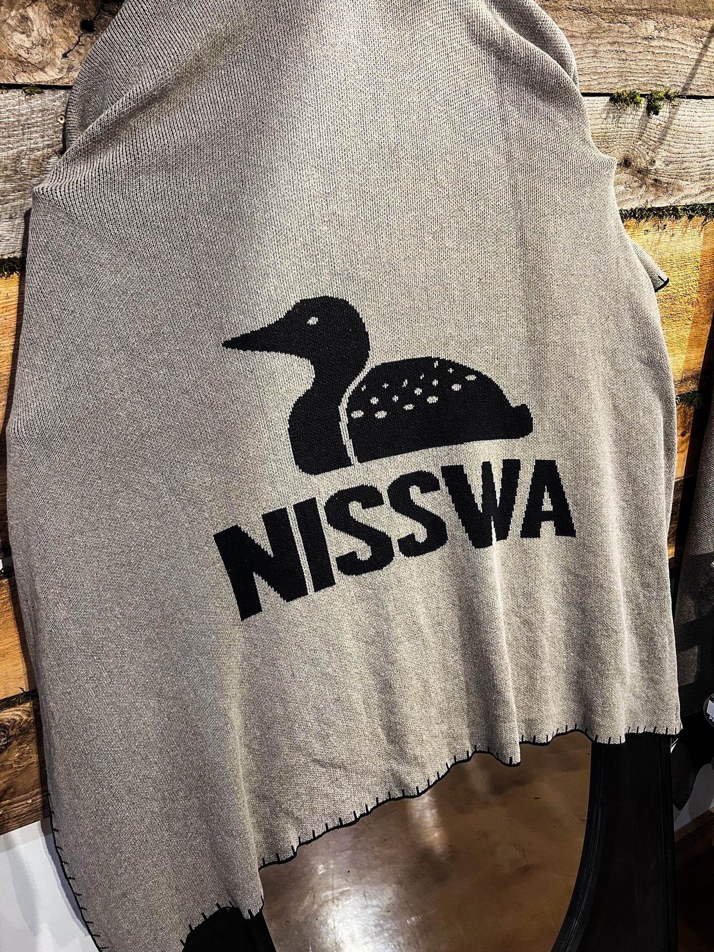 Nisswa/Loon Knit Stitch Throw