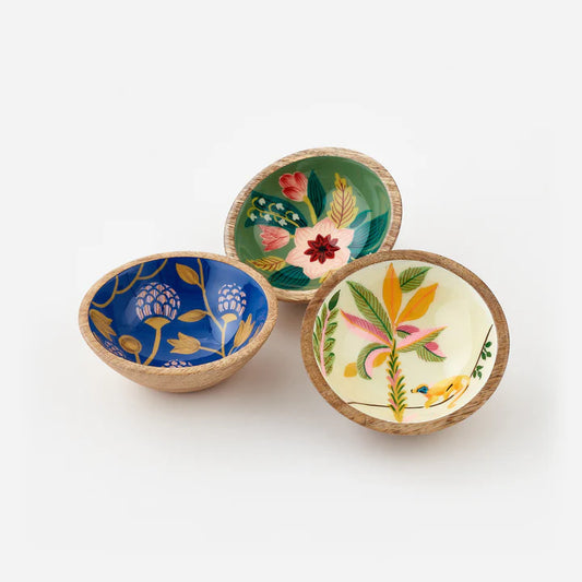 Enamel Floral Bowl