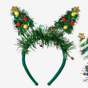 Lighted Christmas Tree Headband