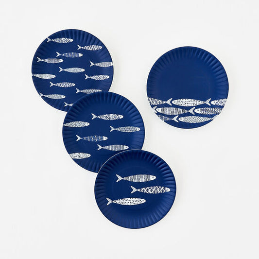 School of Fish Melamine "Paper" Plate