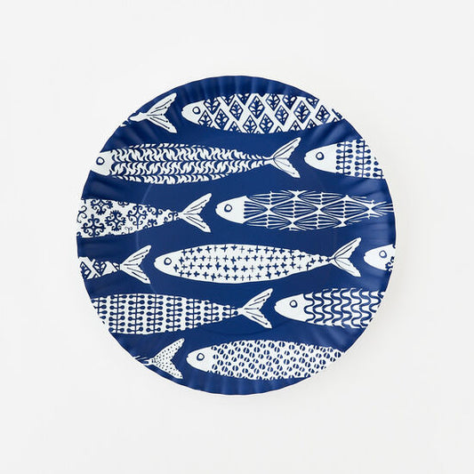 School of Fish "Paper" Melamine Platter