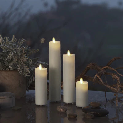 6.25" Slim Pillar Indoor Luminara Candle