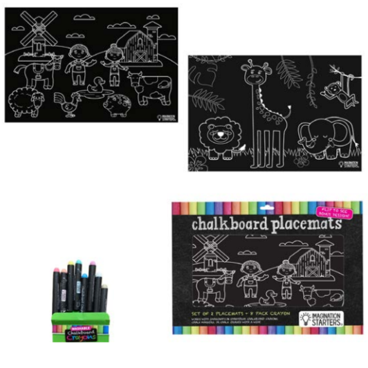 Farm & Jungle Chalkboard Placemat