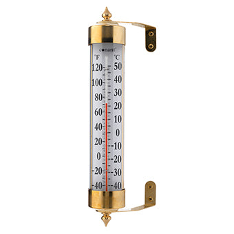 Brass Finish Grande View Thermometer