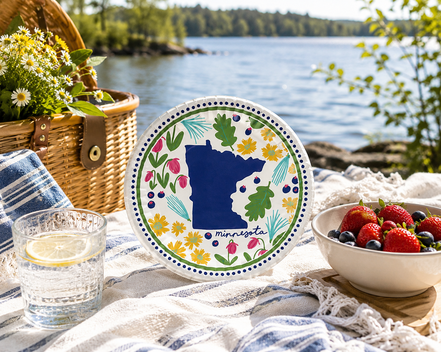Minnesota in Bloom "Paper'' Plate