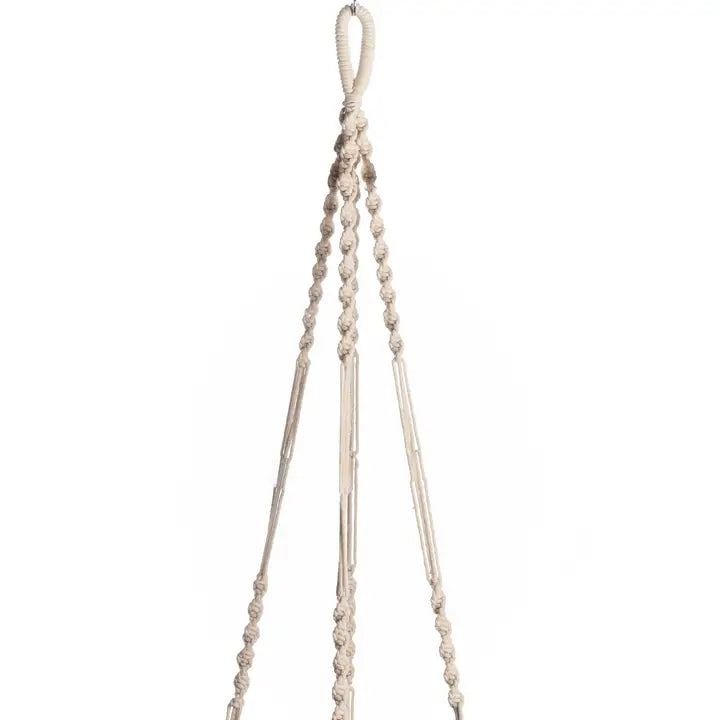 Macrame 36" Wooden Shelf Hanger