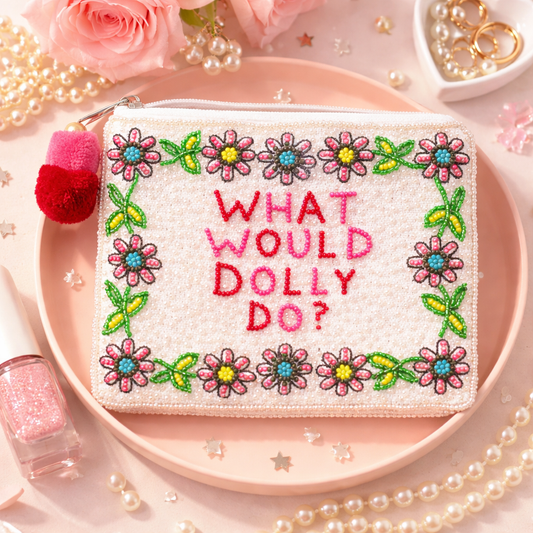 What Would Dolly Do? Beaded Coin Pouch